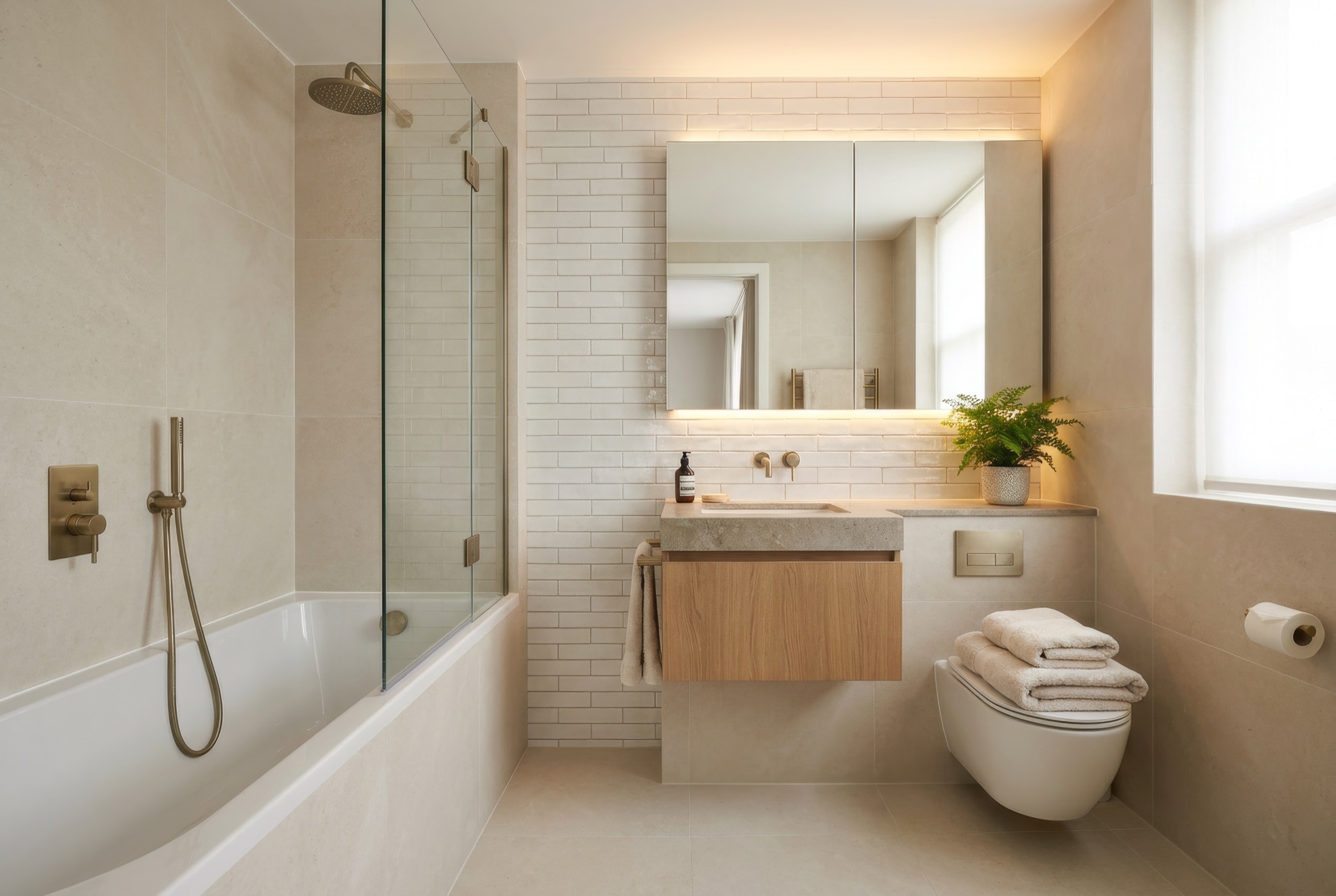 Bathroom with modern fittings